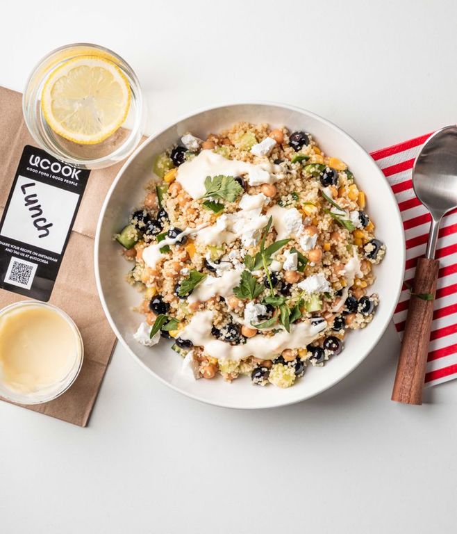 Photo of Corn, Chickpea & Feta Salad