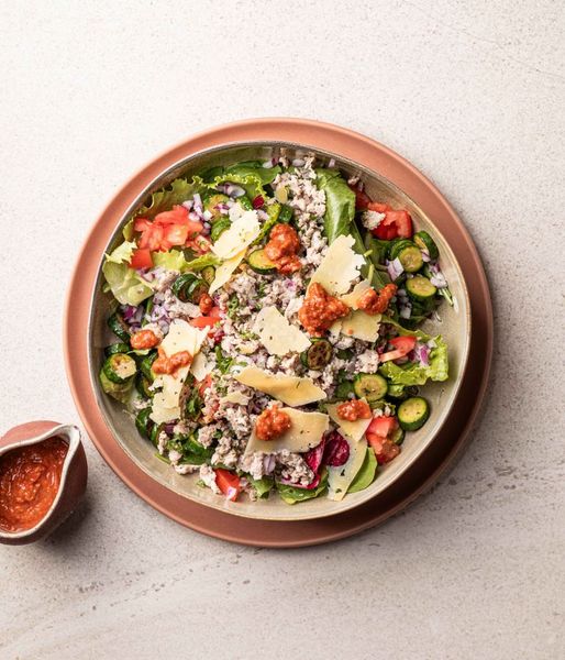 Photo of Red Pepper Pesto Chicken Bowl
