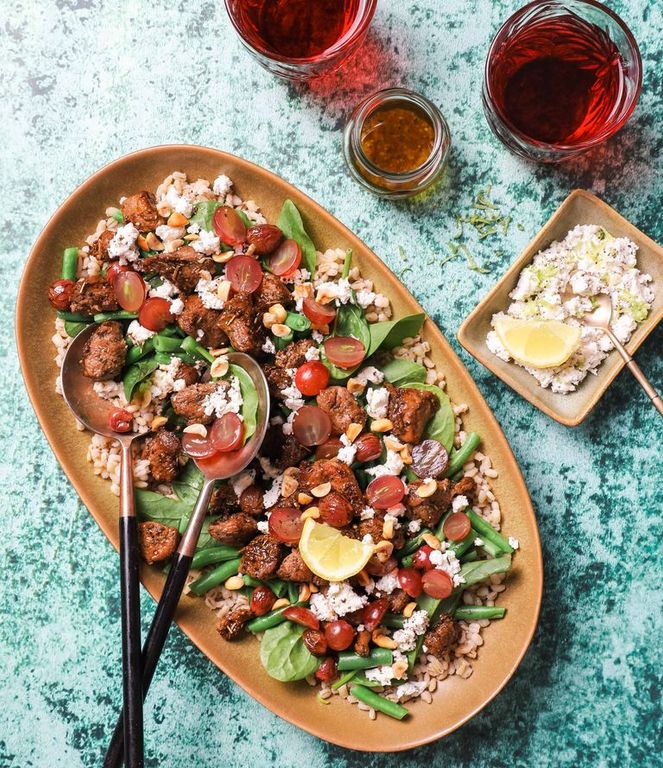 Photo of Lamb with Ricotta & Grape Salad