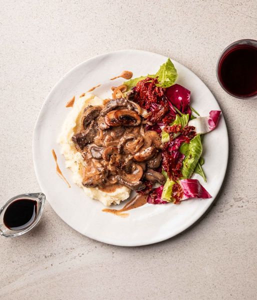 Photo of Creamy Beef Strog & Mash