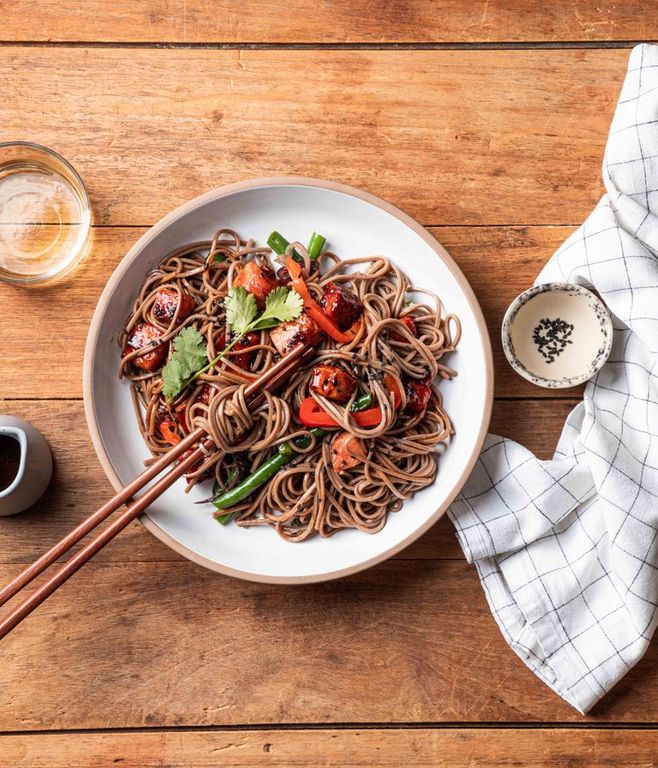 Photo of Sticky Pork & Soba Noodles