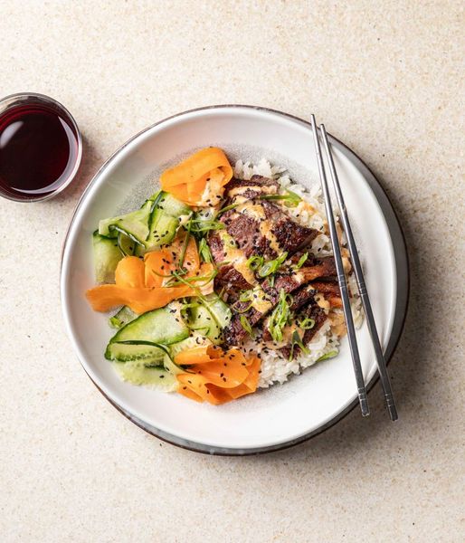 Photo of Beef Sirloin, Rice & Ribbon Bowl
