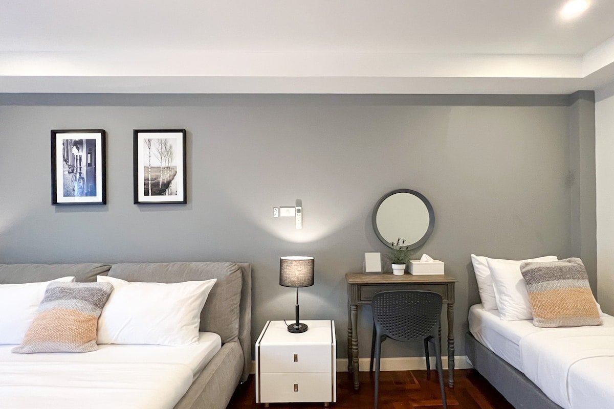 Neveu:The 3-Studio bedrooms Apt@MRT Sutthisan gallery image 5