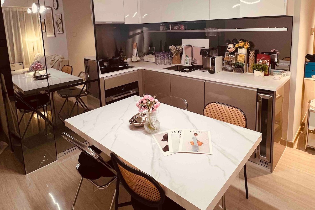 海洋公园会展中心豪华装修两房两厅地铁公寓可以洗衣做饭 gallery image 5