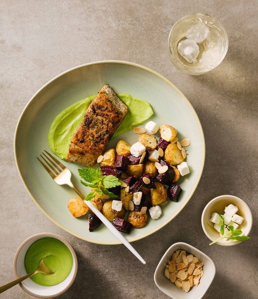 Photo of Yellowtail & Pea Purée