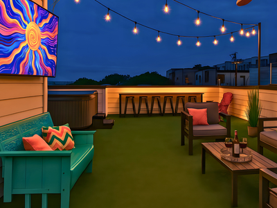 The Ultimate Hip-Hop Haven | Rooftop Patio