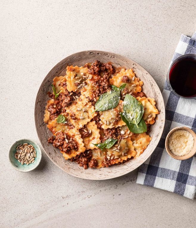 Photo of Basil & Ricotta Beef Ravioli