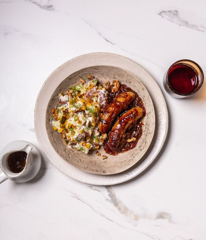 Photo of Sticky Chutney Pork Sausages