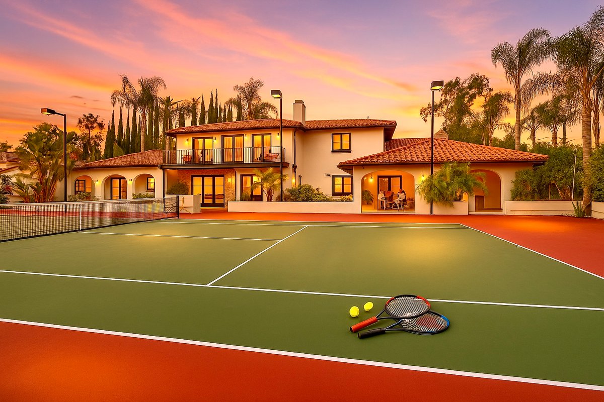 Estate w/Heated Pool/Jacuzzi and Tennis Court
