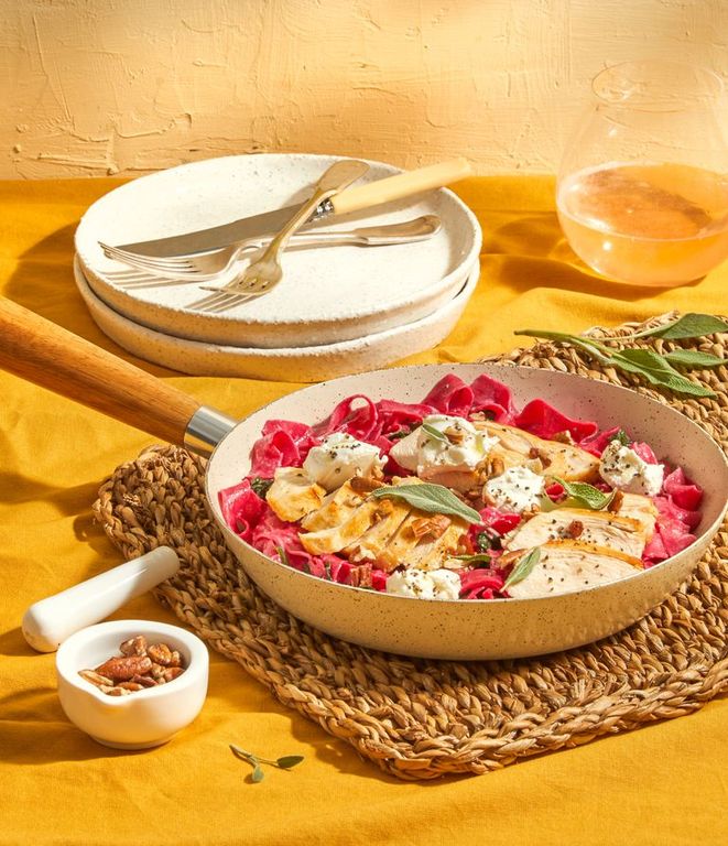 Photo of Chicken & Chevin Beetroot Pasta