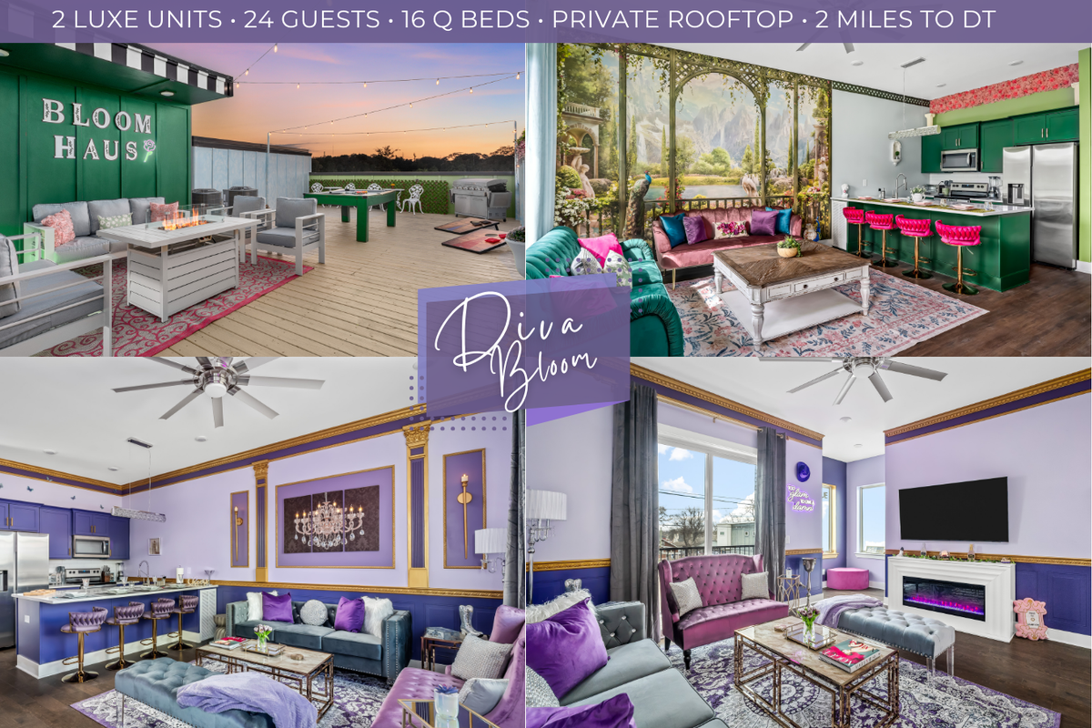 Downtown Nashville 3mi | 2 Homes | Rooftop Luxe