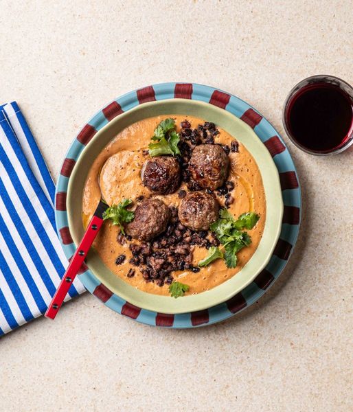Photo of Beef Meatball Taco Soup