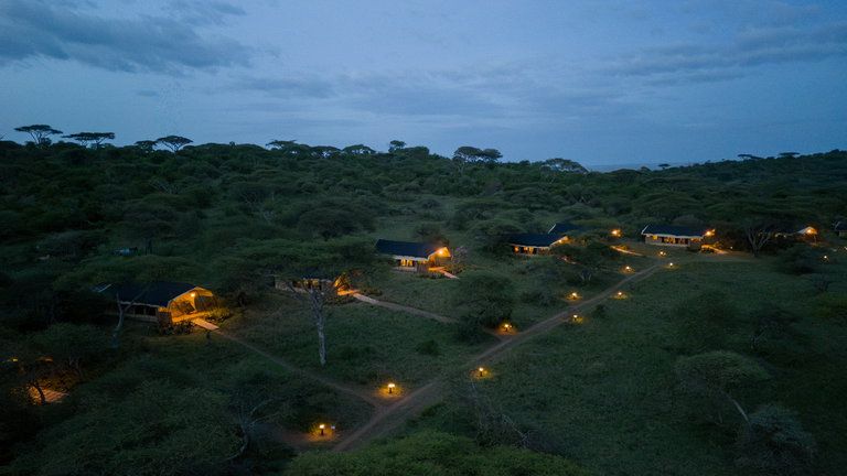 Aerial View of Woodlands Camp