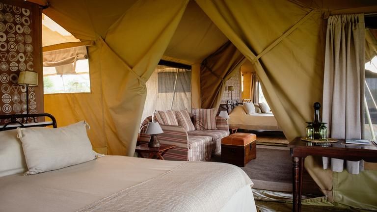 Serengeti Safari Camp West Meru-style family tent