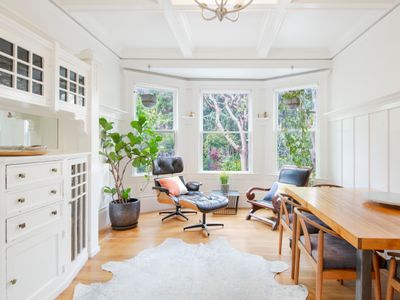 Light filled flat with a secret garden