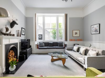 Relax at an Airy, Art-filled Old Town Home