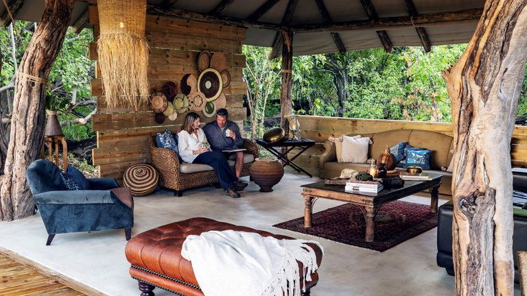 MmaTsebe Tented Camp - Lounge Area