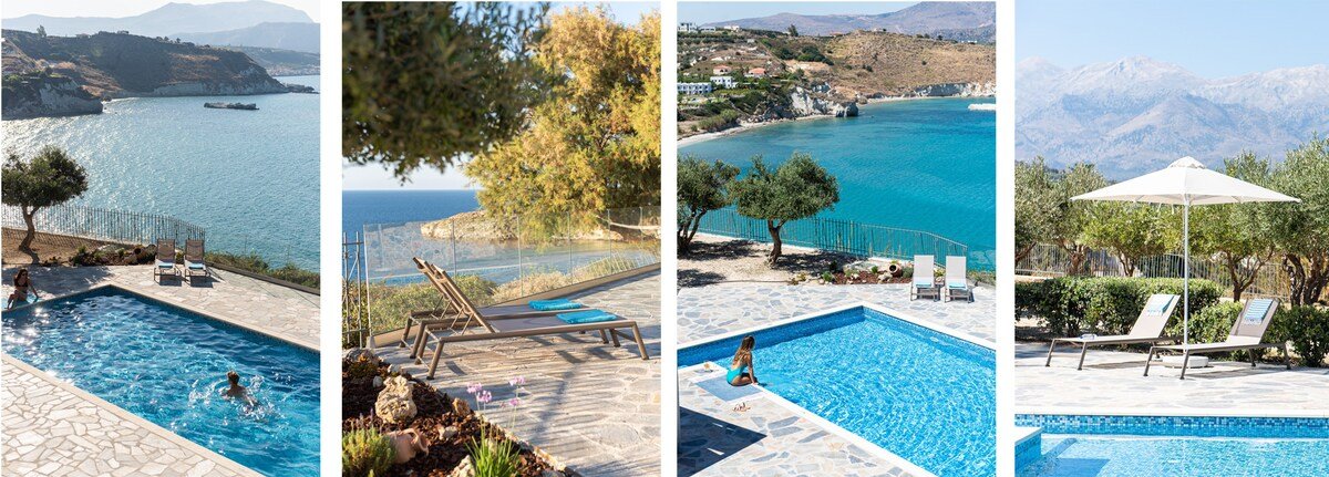 KEA, above the sea, superb views, near beach. gallery image 2