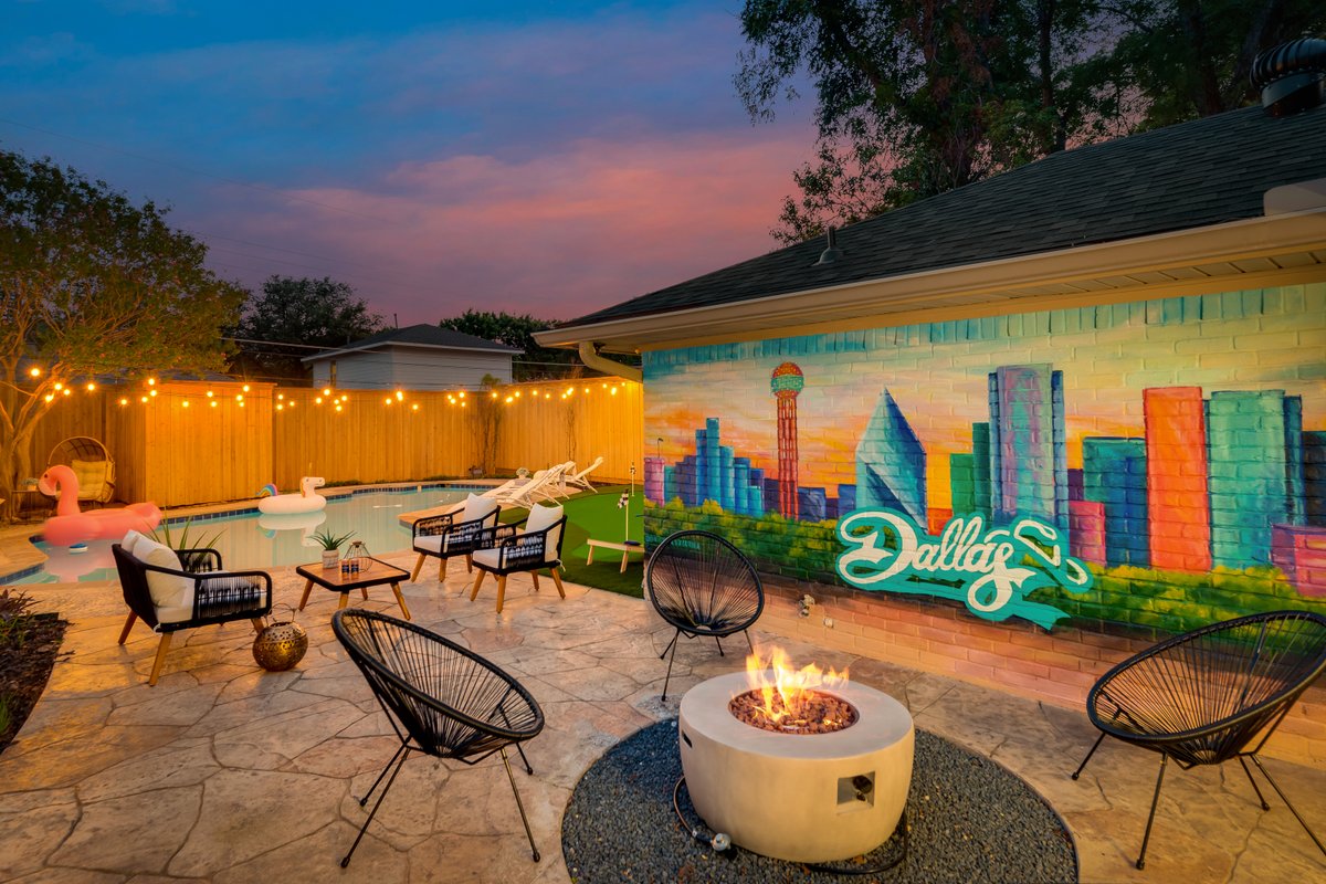 FIFA-Ready Dallas Oasis • Pool, Hot Tub, Firepit
