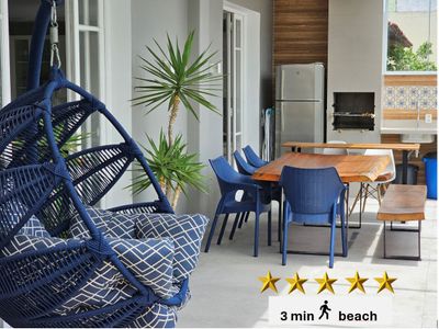 Design 3bdr Penthouse Huge balcony View 3min beach