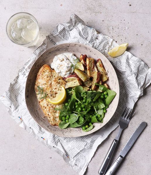 Photo of Grilled Basa & Sweet Potato Chips