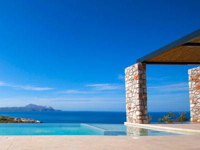 Villa on a hill top with a secret beach