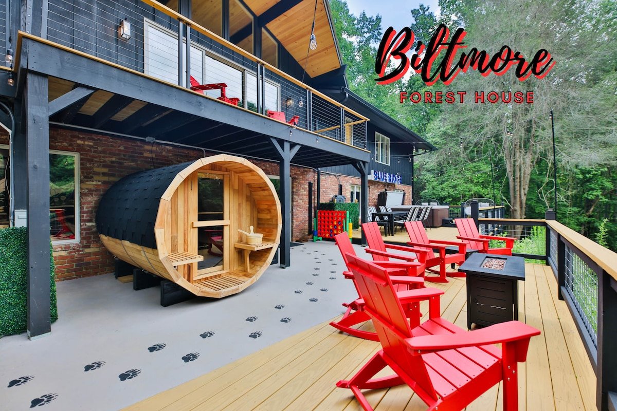 Biltmore Forest Retreat! Sauna Hot tub Game Rm gallery image 2