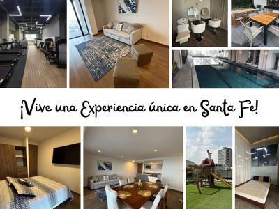 Santa Fe Torre We “3 habitaciones” Alberca, Gym