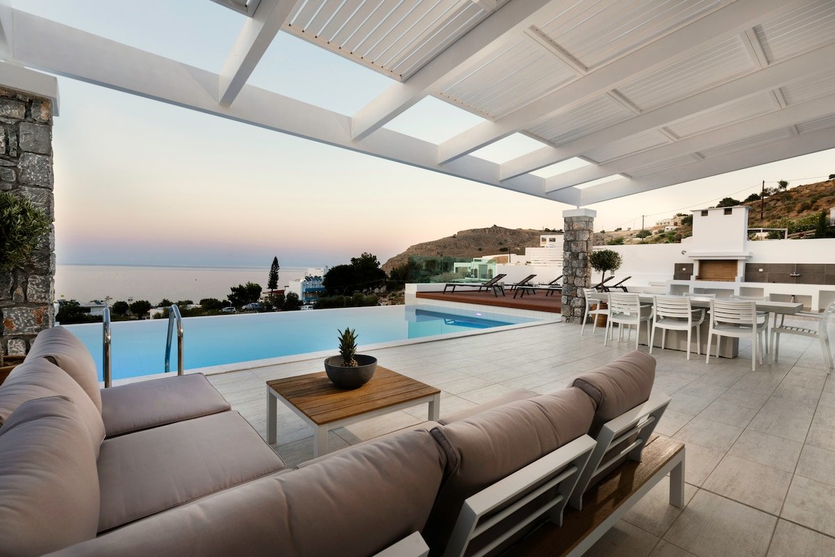 Villa Serene in Lindos with heated swimming pool gallery image 2