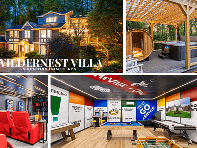 Lux Nature Villa: Games & Spa!