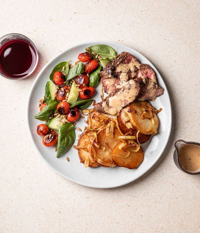 Photo of French Ostrich Au Poivre