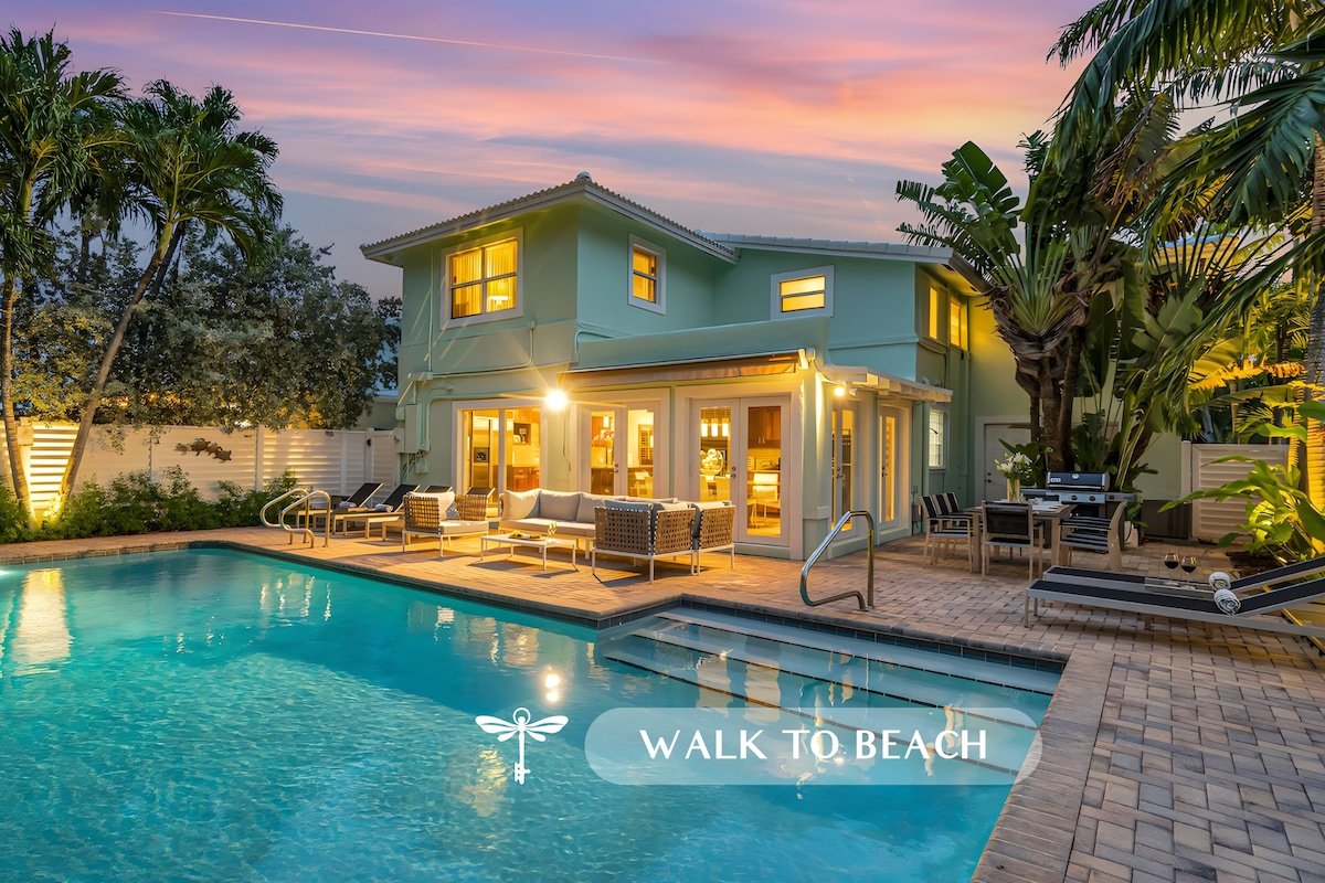 Steps to Beach w/ Pool, Backyard Oasis & Game Room gallery image 2