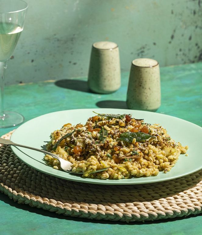 Photo of French Flair Barley Risotto