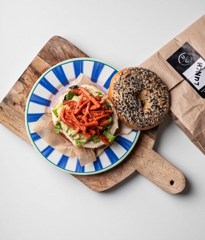 Photo of Avo & Carrot Pickle Bagel