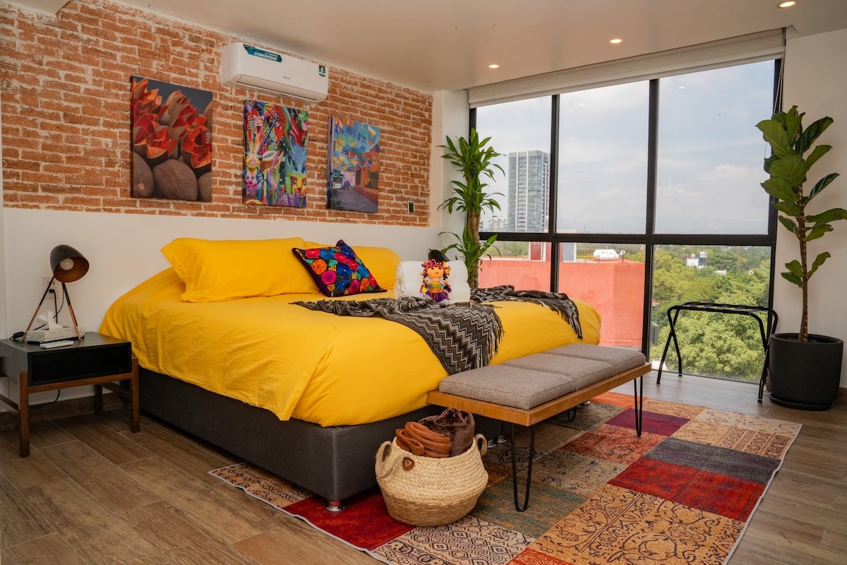 Serenity Condesa Condo w/ Castle sunset view & AC gallery image 3