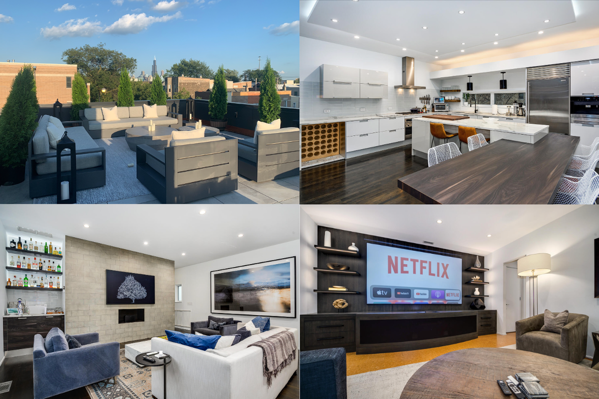 Luxe Home with Skyline Rooftop – Sleeps 10