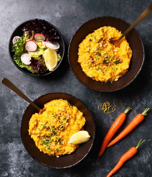 Photo of Golden Carrot & Leek Risotto