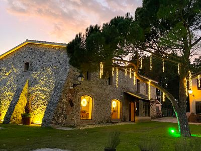 Luxury MASIA PUIG PIQUE, pool, BBQ, huge garden