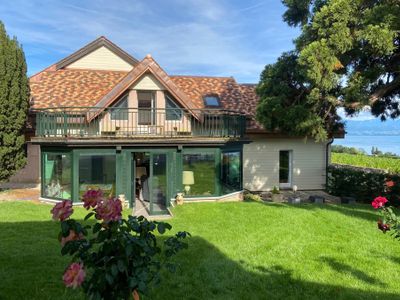 Panoramic View House! Lake, Mt Blanc & Vineyards🏡
