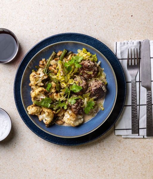 Photo of Venison Meatballs & Mustard Cabbage