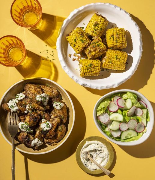 Photo of One Tray Wings & Corn On The Cob
