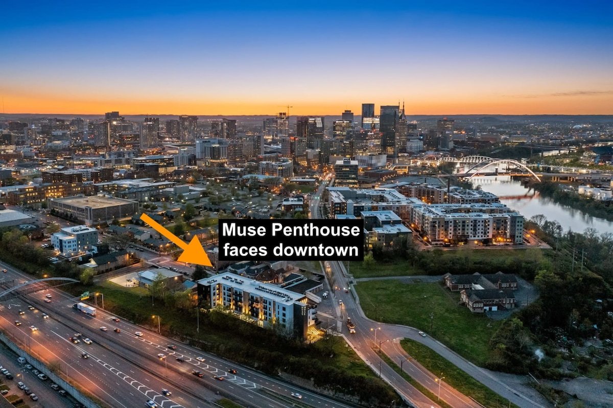 Muse Penthouse | 3BR Downtown Nashville Views! gallery image 4