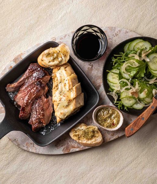 Photo of Chimichurri Garlic Bread & Beef Rump