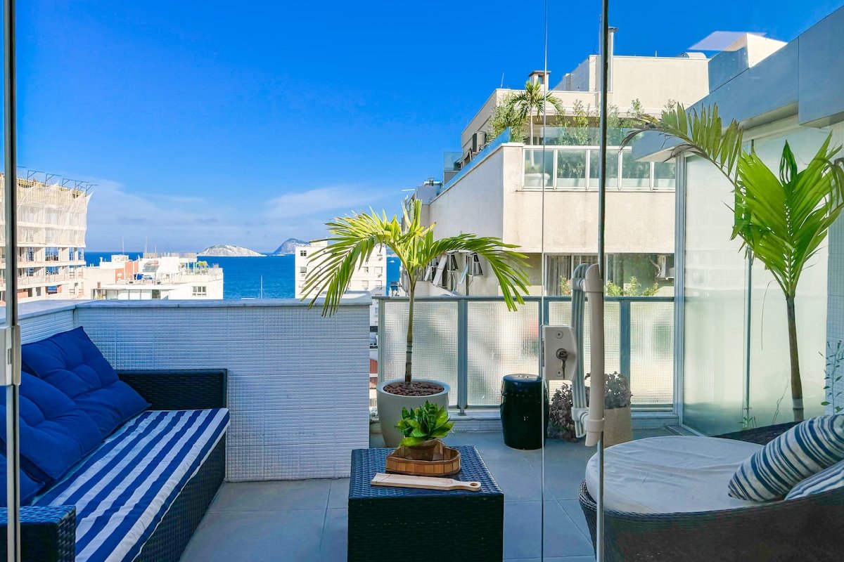 Cobertura vista mar com Piscina na Praia Ipanema gallery image 3