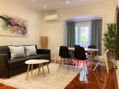 In the middle of Madrid