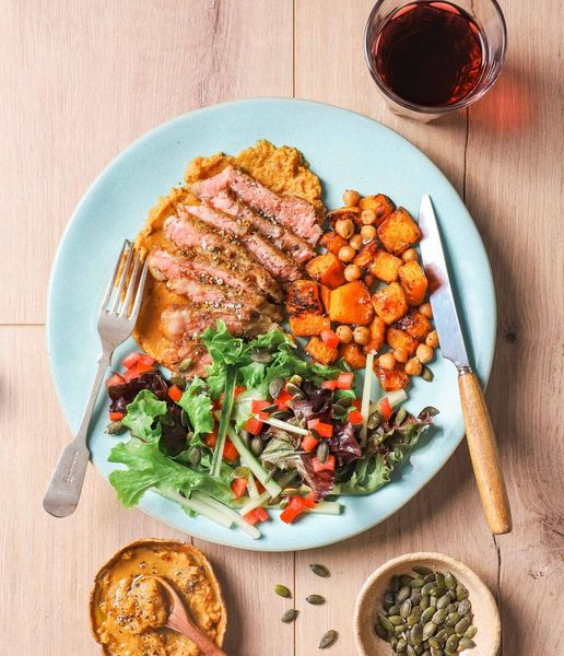 Photo of Sizzling Sirloin & Perfect Pumpkin Hummus