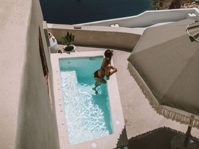 The Blue Domes Cave House by Spitia Santorini