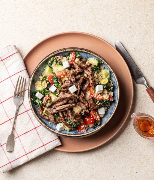 Photo of Greek Beef Strips Salad