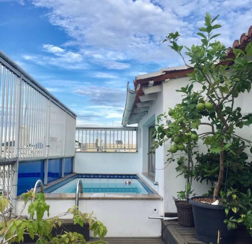 cobertura com piscina e churrasqueira