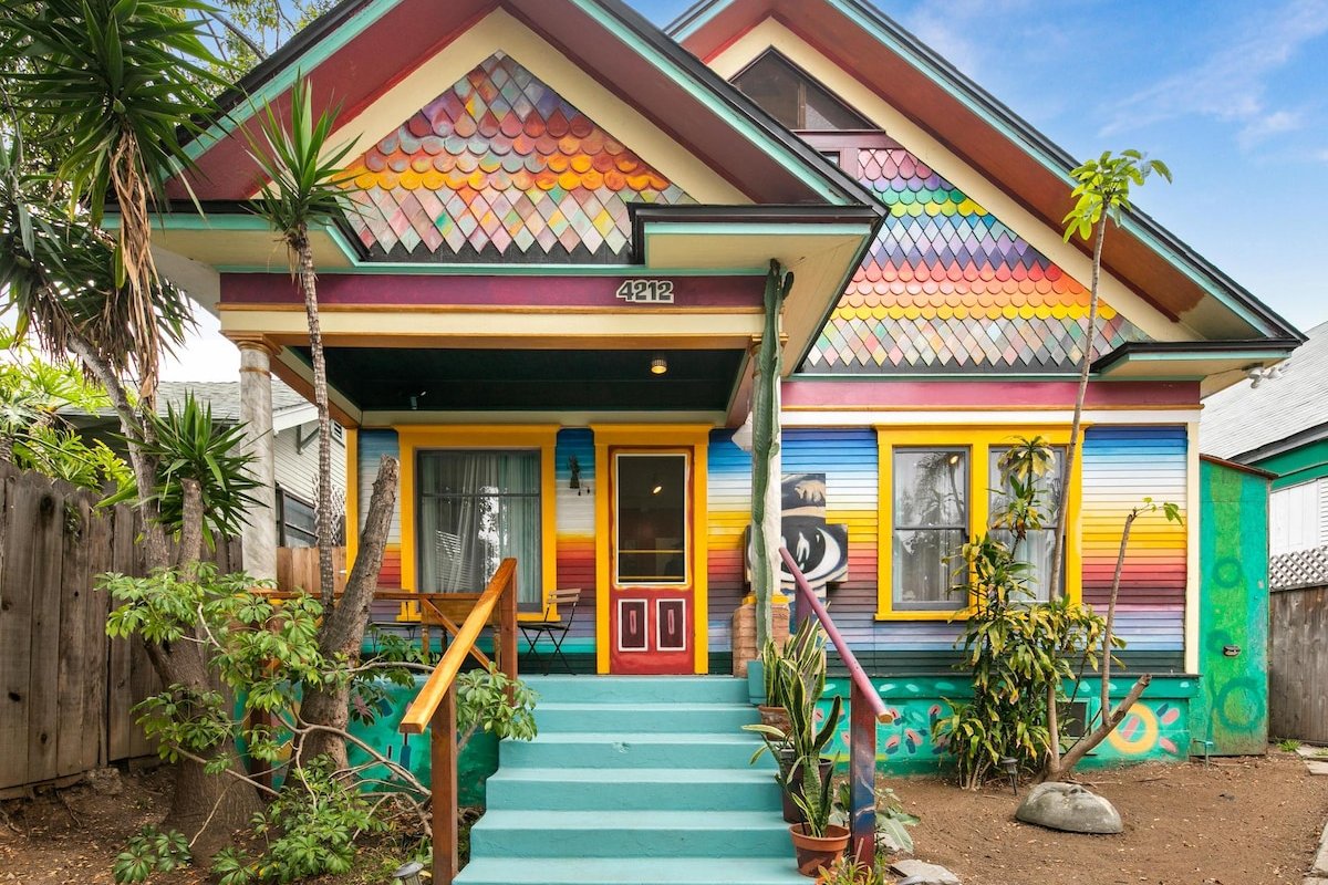 Whimsical Artist’s Retreat | Heated Pool + Spa gallery image 2